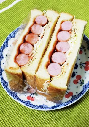 ウインナーの焼きサンド-レシピのメイン写真