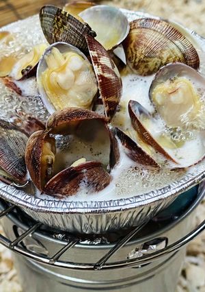 【BBQ】アサリの酒煮-レシピのメイン写真