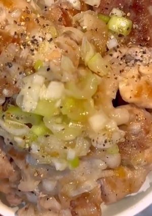 ねぎ塩豚丼-レシピのメイン写真