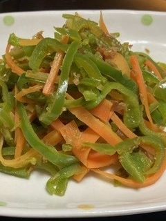 人参とピーマンの梅おかかきんぴら-レシピのメイン写真
