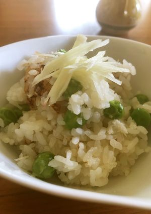 カニ入りグリーンピースご飯-レシピのメイン写真