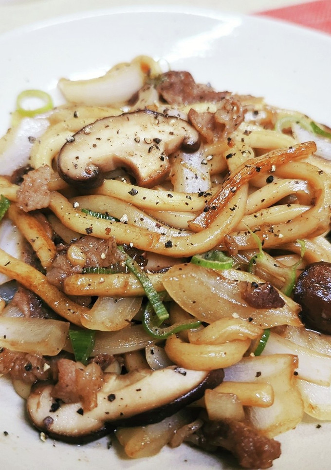 簡単絶品☆すき焼き風の焼きうどん-レシピのメイン写真