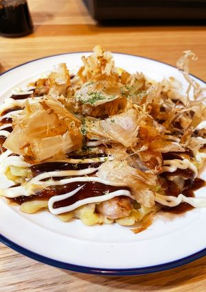 こんにゃくでヘルシーお好み焼き！-レシピのメイン写真