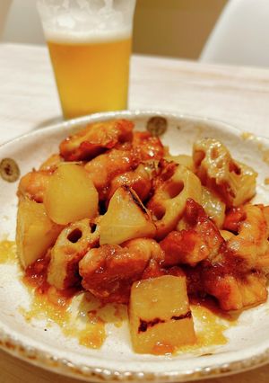 15分!!鶏ももと大根蓮根甘辛炒め-レシピのメイン写真