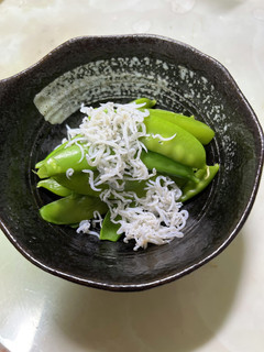 絹さやとしらすの副菜☆-レシピのメイン写真