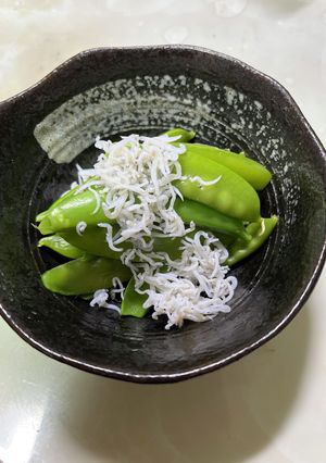 絹さやとしらすの副菜☆-レシピのメイン写真