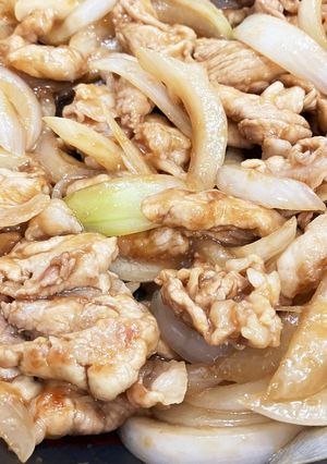 玉ねぎ豚コマ生姜焼き-レシピのメイン写真