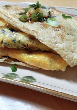 油揚げの卵焼きオープンサンド-レシピのメイン写真