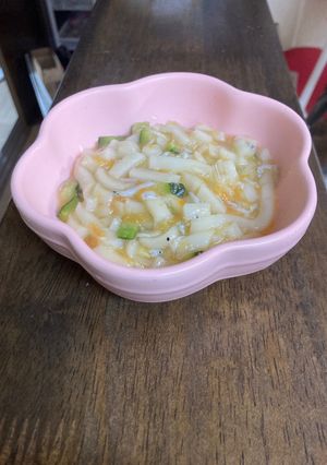 わんこ　しらすとズッキーニのうどん-レシピのメイン写真