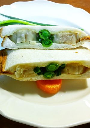 焼売と発酵筍（メンマ）のホットサンド-レシピのメイン写真