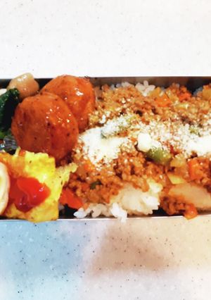 高校生弁当覚え書き179ドライカレー-レシピのメイン写真