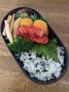JK☆ワカメご飯弁当♪-レシピのメイン写真
