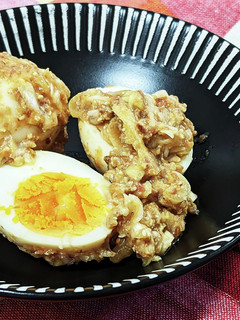 漬けダレも食べ切る!ゆで卵のネギ味噌漬け-レシピのメイン写真