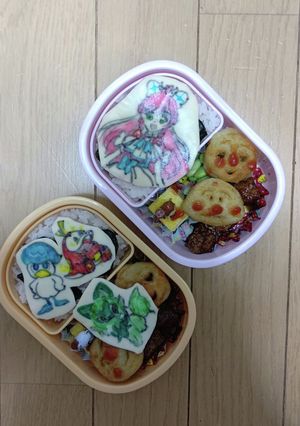 お弁当 双子 記録用♤♪♢-レシピのメイン写真