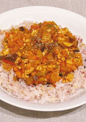 【主菜】野菜たっぷりドライカレー-レシピのメイン写真