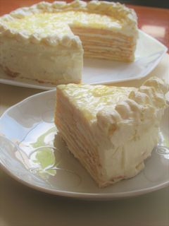【 レモンチーズクリーム×ミルクレープ】-レシピのメイン写真