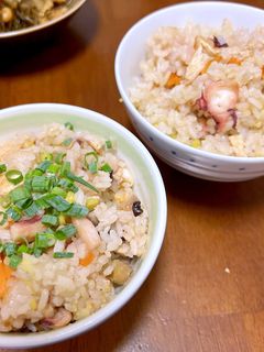 タコとそら豆の炊き込みご飯-レシピのメイン写真