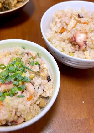 タコとそら豆の炊き込みご飯-レシピのメイン写真
