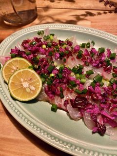 鯛のしば漬けカルパッチョ-レシピのメイン写真