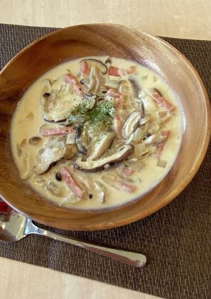 管理栄養士*しいたけのクリーム煮-レシピのメイン写真