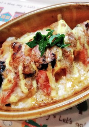 ナスと厚揚げのトマトチーズ焼き-レシピのメイン写真