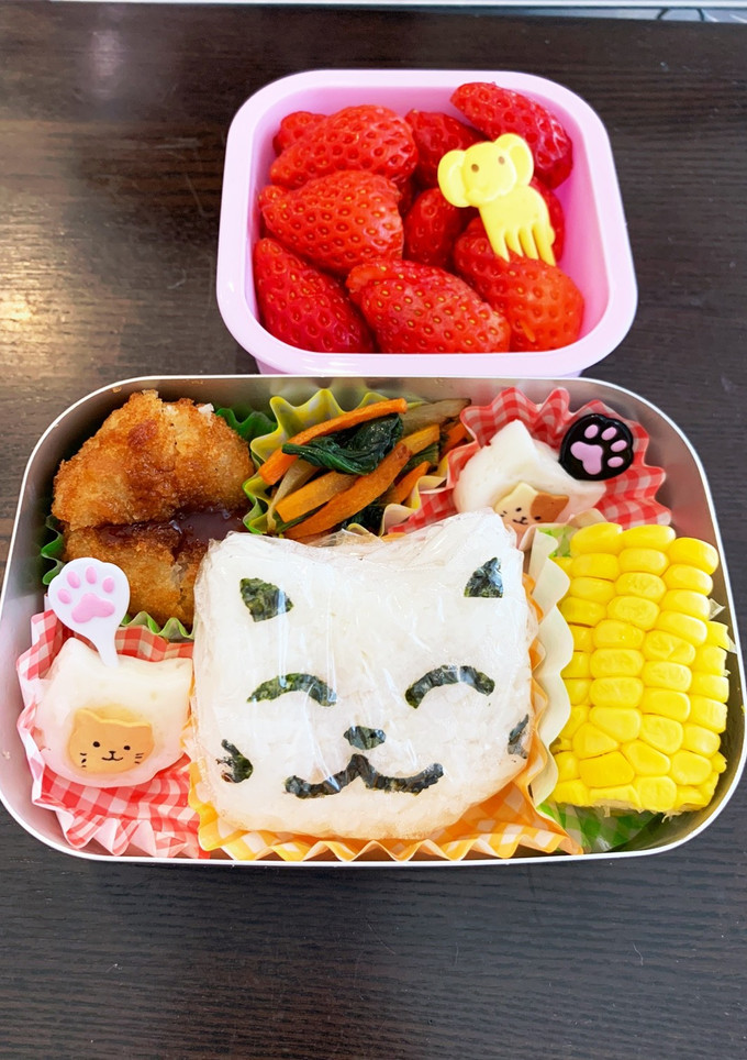 猫にぎり☆幼稚園用☆年少3歳-レシピのメイン写真