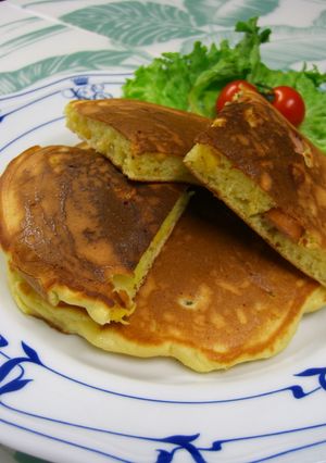 アメリカンドッグみたいな☆ホットケーキ-レシピのメイン写真