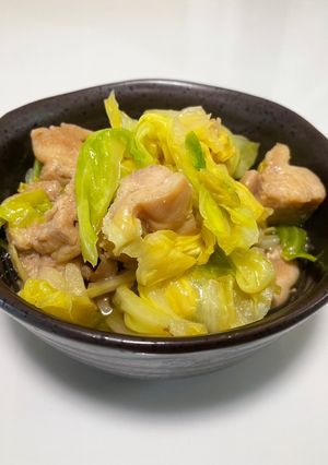 キャベツと鶏肉の簡単煮◎-レシピのメイン写真