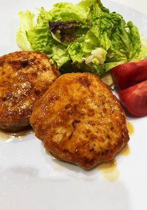 簡単!!ふっくら☆照り焼き豆腐ハンバーグ-レシピのメイン写真