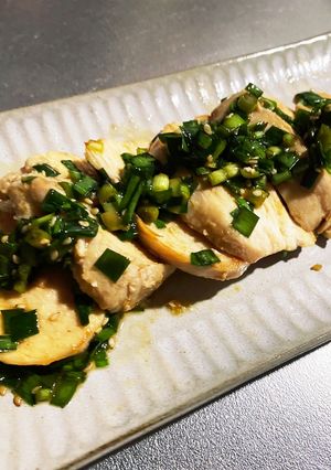 鶏胸肉のニラダレあえ-レシピのメイン写真