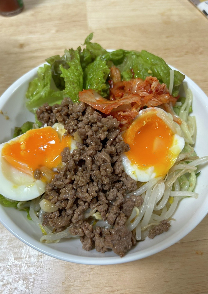 市販の冷やし中華で、簡単台湾混ぜそば風-レシピのメイン写真