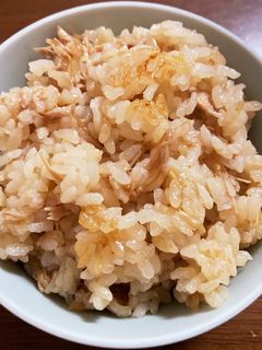 ツナとなめ茸の炊き込みご飯-レシピのメイン写真