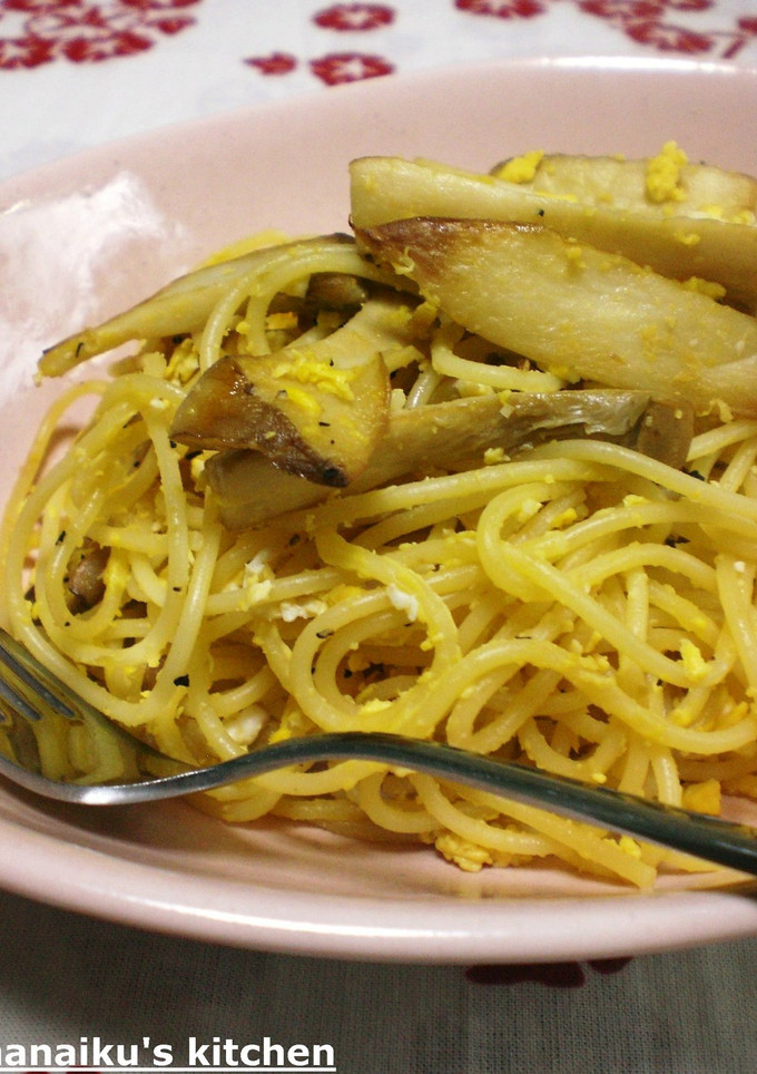 エリンギのオイマヨそぼろパスタ-レシピのメイン写真
