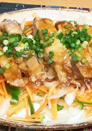 ♡あんかけ中華豚カツ♡チャリハイピン♡-レシピのメイン写真