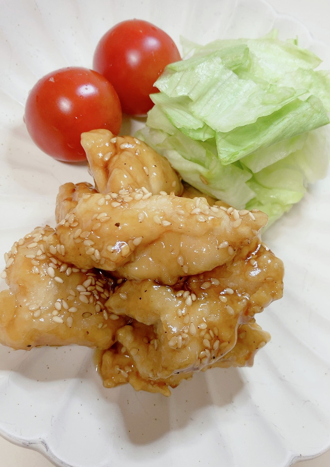 ささみ唐揚げの甘酢あん和え♪-レシピのメイン写真