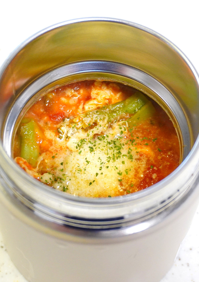 トマト缶で洋風かきたまスープ-レシピのメイン写真