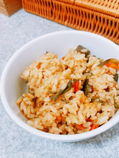 今が旬!わらびとえりんぎの炊き込みご飯♪-レシピのメイン写真
