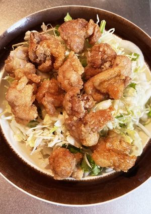 簡単甘酢鶏。サラダ仕立て?-レシピのメイン写真