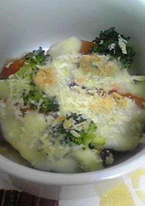 ナスとトマトのチーズパン粉焼き-レシピのメイン写真