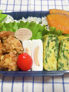 時短お弁当盛り付け記録 唐揚げ弁当-レシピのメイン写真