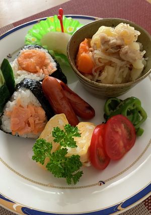 今朝の満腹モーニング♪-レシピのメイン写真
