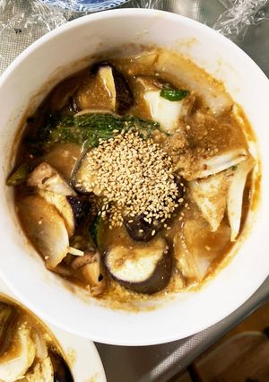 根菜茄子簡単きな粉生姜ジェノバ風野菜炒め-レシピのメイン写真