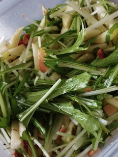 水菜りんごサラダ-レシピのメイン写真