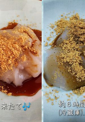 そば粉100%の蕎麦湯で作ったわらび餅♪-レシピのメイン写真