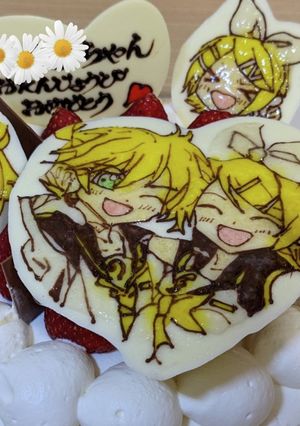 キャラチョコ☆鏡音リン・レン-レシピのメイン写真