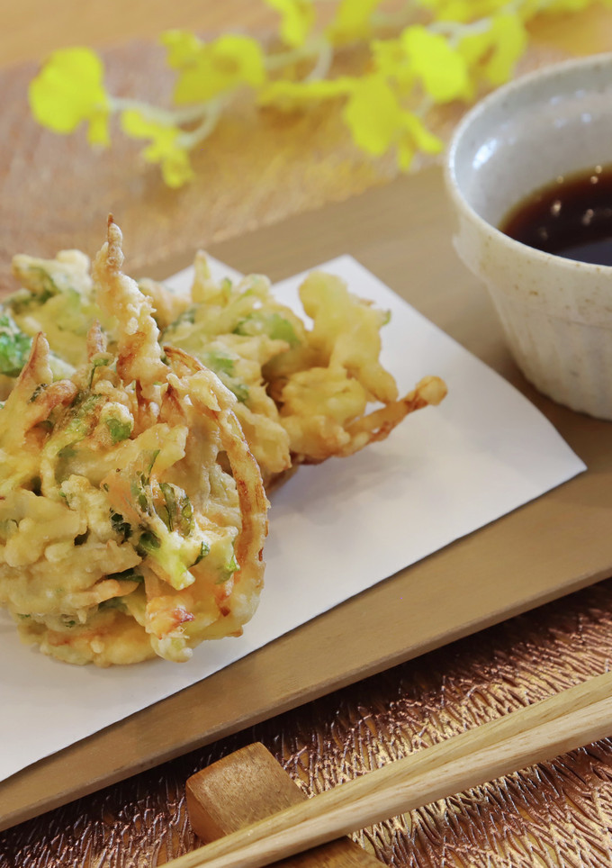 新しょうがとセロリのかきあげ-レシピのメイン写真