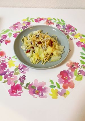 しらすとキャベツのペペロンチーノ-レシピのメイン写真