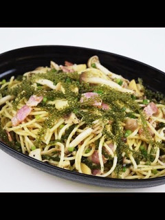 プチプチですよ!【海ぶどう和風パスタ】-レシピのメイン写真