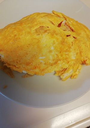 スパゲッティーソースを変身①オムライス-レシピのメイン写真