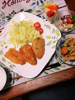 鯵フライをカラット揚げて白ごまon！-レシピのメイン写真